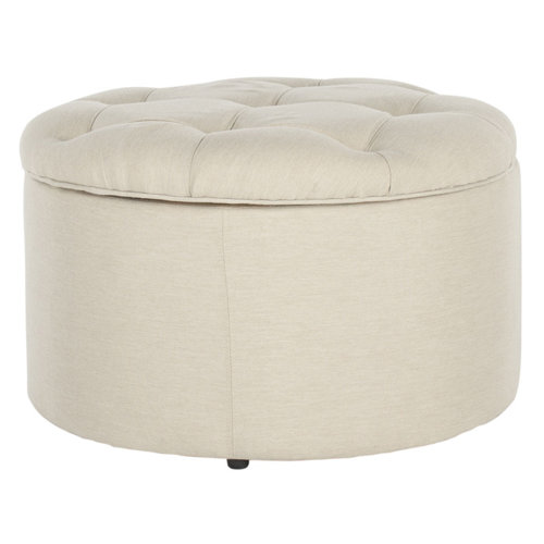 One Allium Way® 27.8'' Wide Tufted Round Storage Ottoman with Storage ...